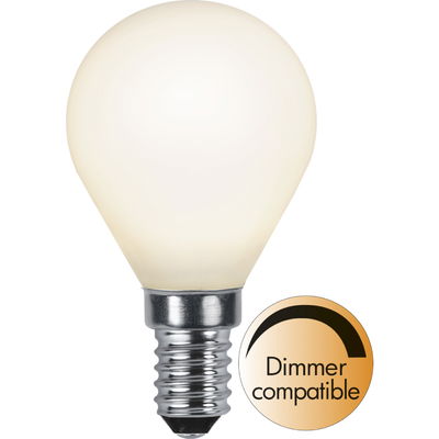 Dimbar Klotlampa LED Filament Opalvit 5,0W 450lm E14 2700K