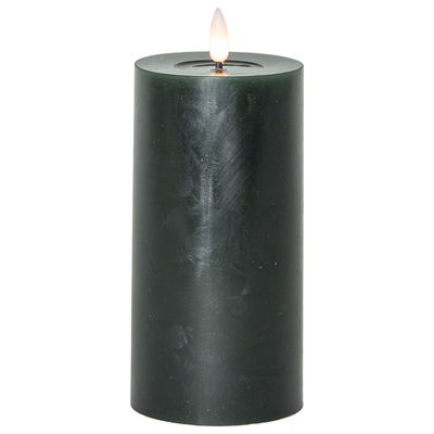 Blockljus Flamme Flow Grön 17,5cm