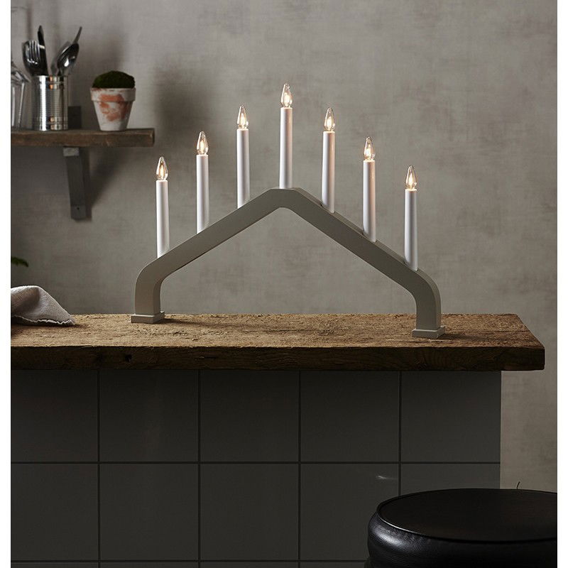 Ljusstake House Beige