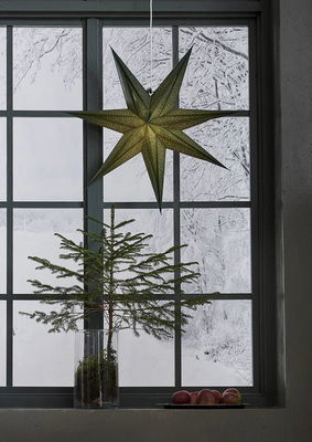 Julstjärna Holly Grön 60cm