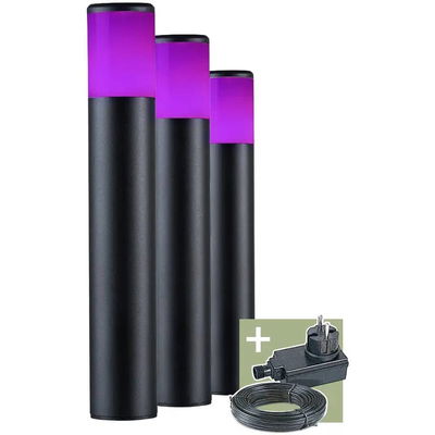 Pollare Ivan Smart 1,7W 120lm från Ludeco - 12V utebelysning 3-pack