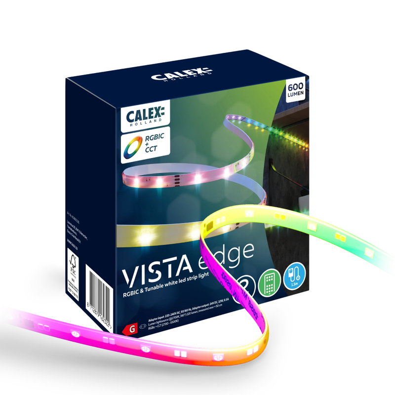 LED Strip Vista RGB-CCT 2m inkl. trafo & fjärrkontroll