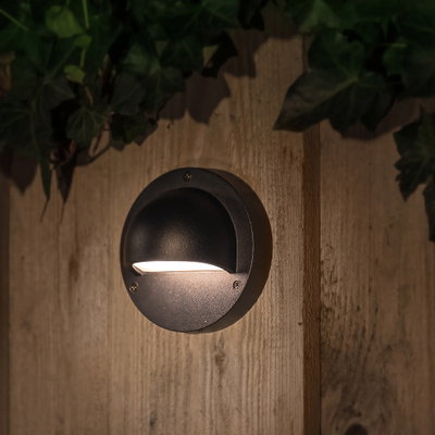 Vägglampa Deimos Svart 1W 22lm från Garden Lights