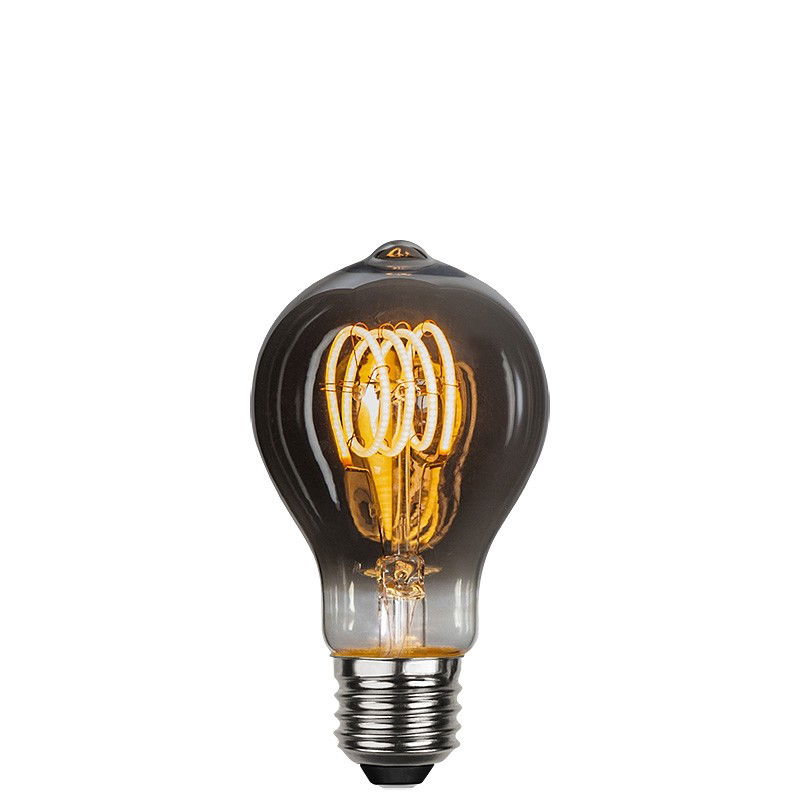 Dimbar Normallampa Spiral Smoke LED 3,7W 70lm E27 Dimbar Normallampa Spiral Smoke LED 3,7W 70lm E27