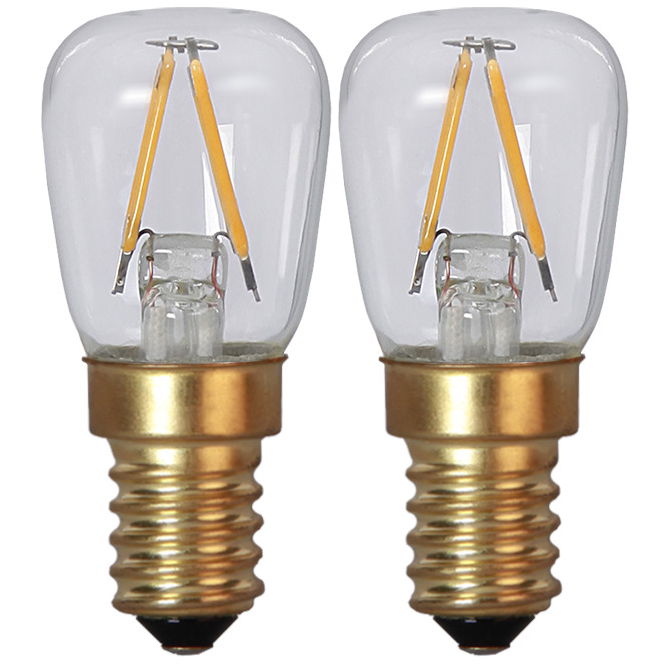 2-Pack LED Päronlampa Soft Glow 1,3W 90lm E14 2100K 2-Pack LED Päronlampa Soft Glow 1,3W 90lm E14 2100K