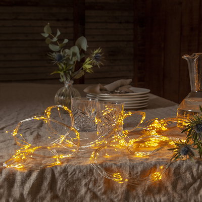 Ljusslinga Dew Drop LED 200cm Varmvit