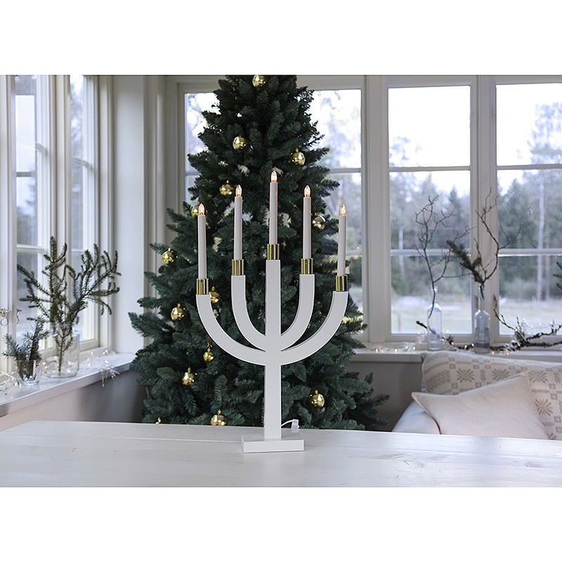 Adventsljusstake Elias Vit Adventsljusstake Elias Vit