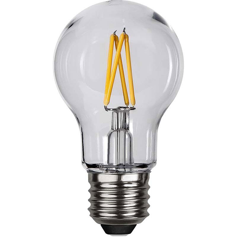 Normallampa Filament LED 2,4W 240lm E27 Polykarbonat Normallampa Filament LED 2,4W 240lm E27 Polykarbonat