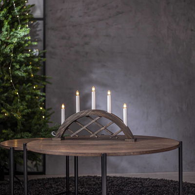 Ljusstake Rute Båge Brun