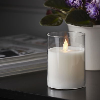 Blockljus M-Twinkle Glas 10cm