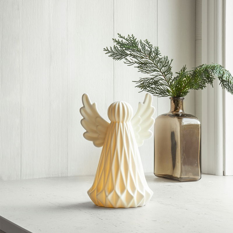 Inomhusdekoration Vinter Ängel Porslin