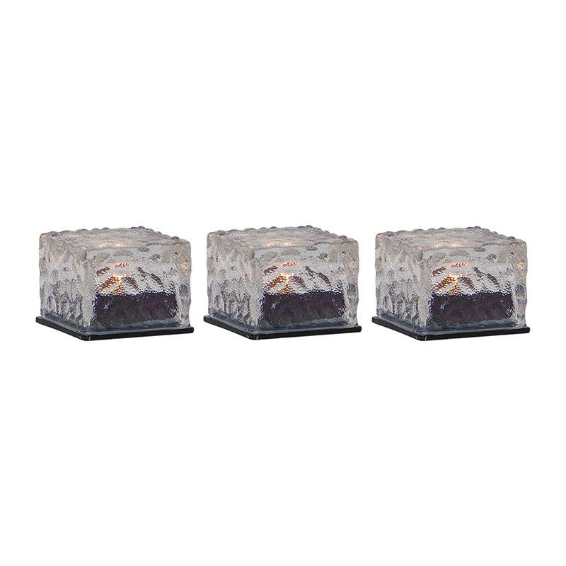 Solcellsdekoration Icecube 3st