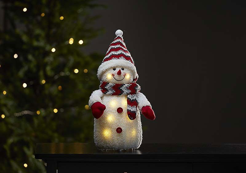 Juldekoration Joylight Snögubbe 38cm Juldekoration Joylight Snögubbe 38cm