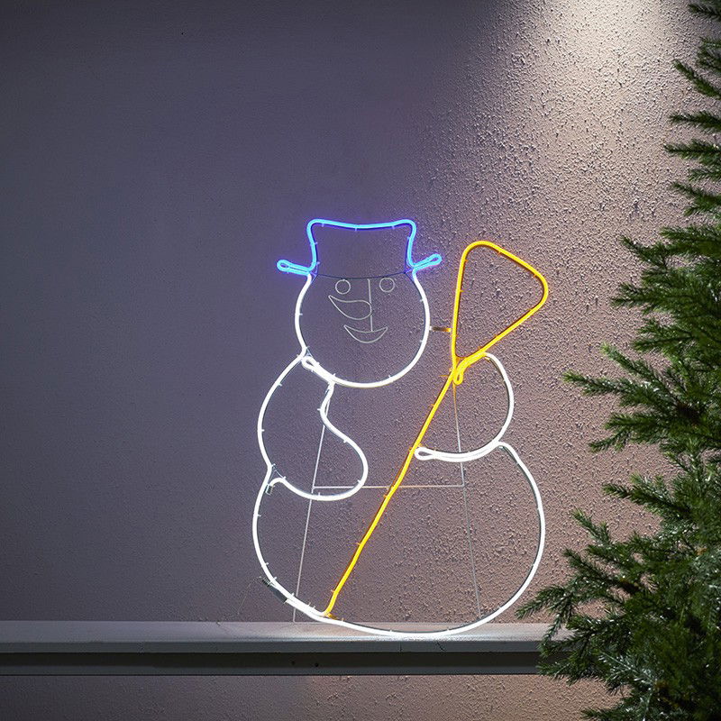Siluett NEOLED Snögubbe Kvast Siluett NEOLED Snögubbe Kvast