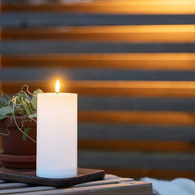 Blockljus Flamme Saul Solcell 17,5cm