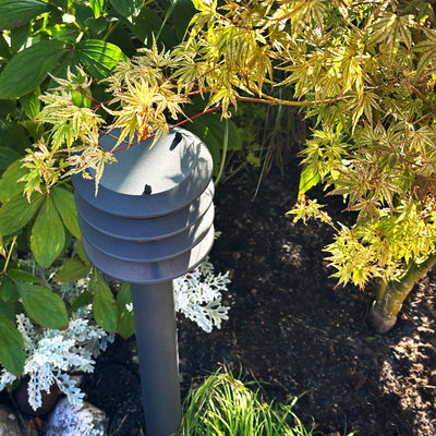 Pollare Jupiter 62cm Mörkgrå 3W E27 LightsOn Garden Plug & Play