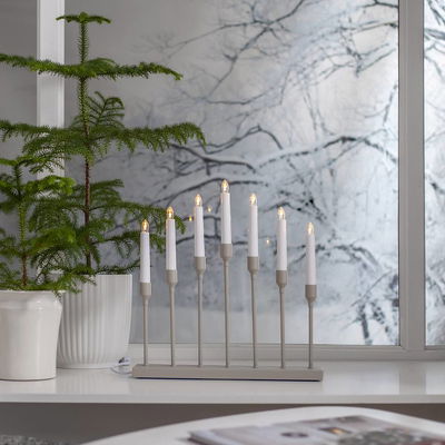 Adventsljusstake Aztra Beige LED