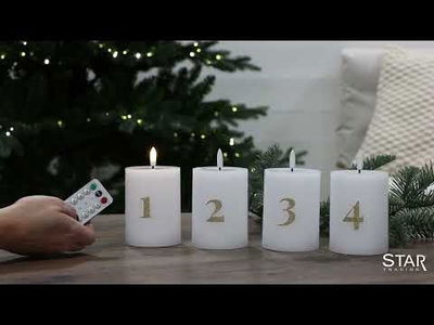 Blockljus Flamme Advent