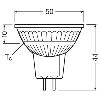 Ledvance Dimbar Spot LED MR16 6,1W 621lm GU5,3 4000K
