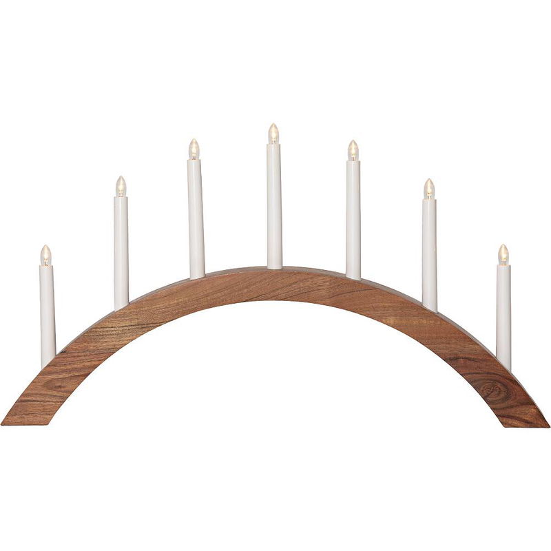 Ljusstake Acca Båge Brun LED