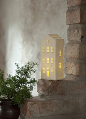 Inomhusdekoration Vinter Hus 21cm Porslin