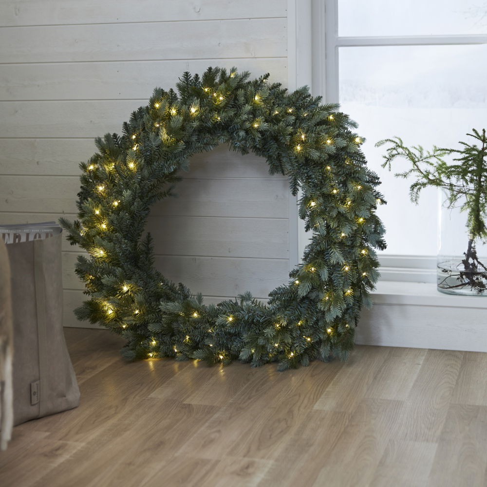 Krans Greyland 100cm med 80-LED lampor Krans Greyland 100cm med 80-LED lampor