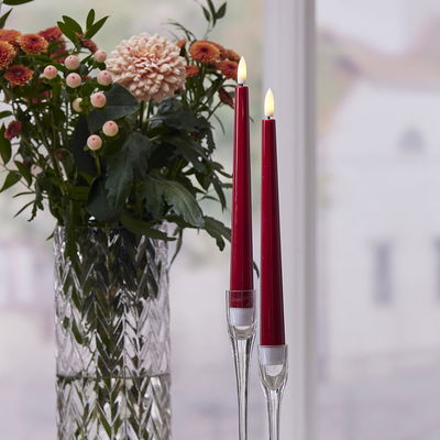 Antikljus Flamme Candy Röd