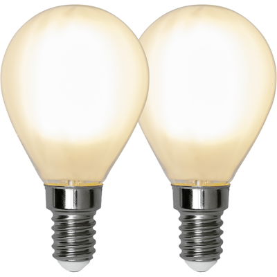 Klotlampa LED Matt 4,5W 470lm E14 2700K 2-pack