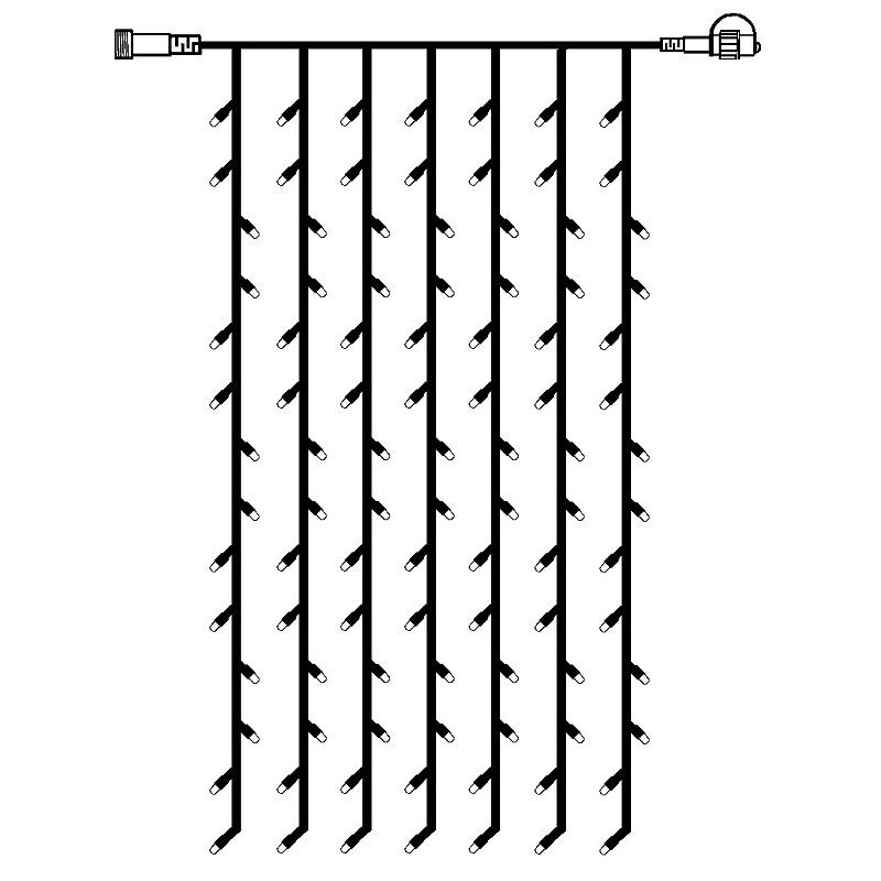 LED System 24 Ljusslinga Gardin 1x2 m LED System 24 Ljusslinga Gardin 1x2 m