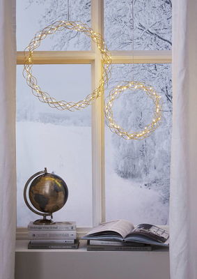 Krans Curly Mässing 45cm