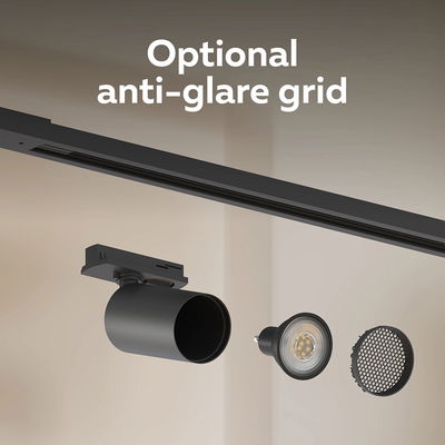 Spotlight på skena 6x GU10 Svart 3-meter