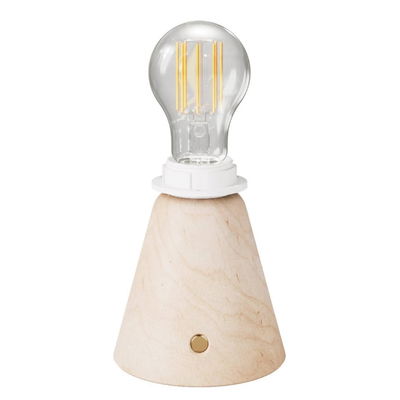 Uppladdningsbar Bordslampa Cabless11 Trä inkl. ljuskälla för lampskärm