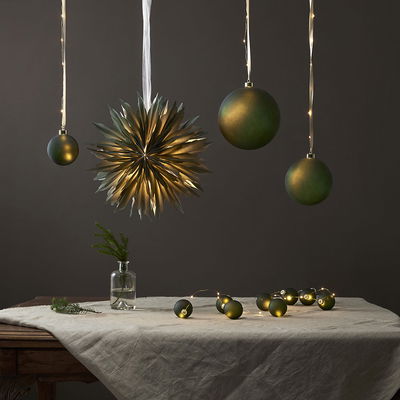 Ljusslinga Bliss Grön Julgranskulor