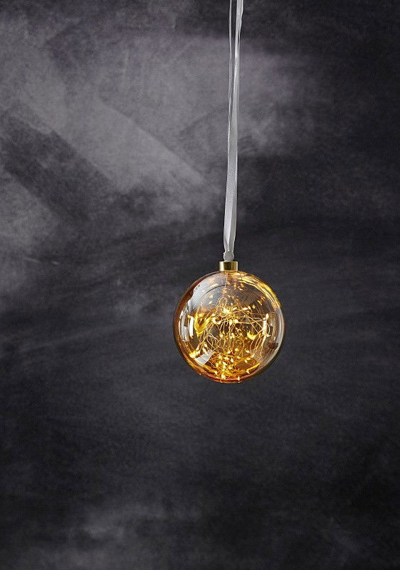Glow glaskula Amber 15cm