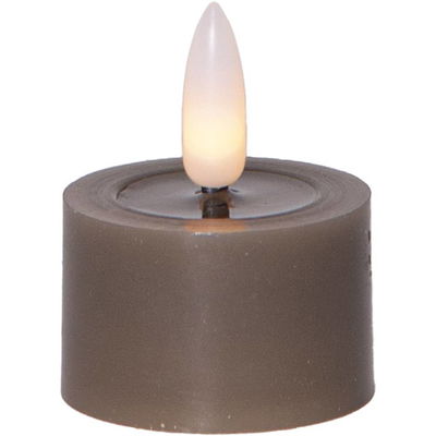 Värmeljus Flamme Flow Grå 2-pack Timer