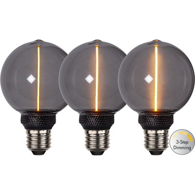 LED-lampa E27 G80 Decoled One 3-stegs dimming rökfärgad