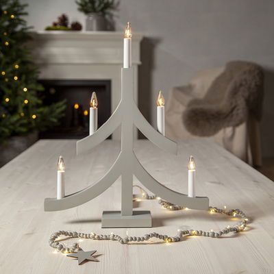 Ljusslinga Beady Greige