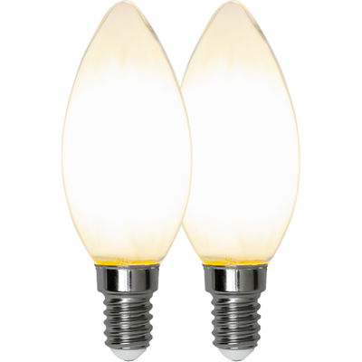 Kronljuslampa LED Matt 4,5W 470lm E14 2700K 2-pack