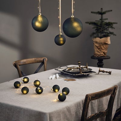 Ljusslinga Bliss Grön Julgranskulor