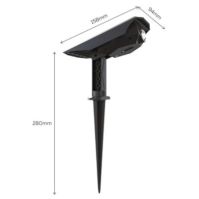 Solcells Spottlight Padoa 0,5W 65lm IP44 2-pack 2700K