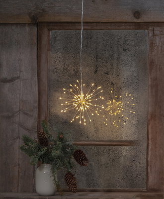 Hängande dekoration Firework Silver 16cm