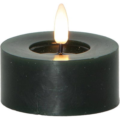 Värmeljus Flamme Flow Grön 2-pack Timer