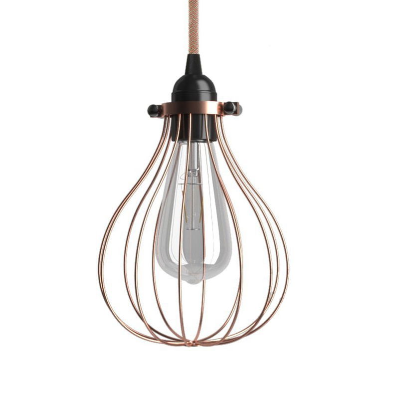 Lampskärm Bur Drop Koppar Lampskärm Bur Drop Koppar | Creative Cables Återförsäljare