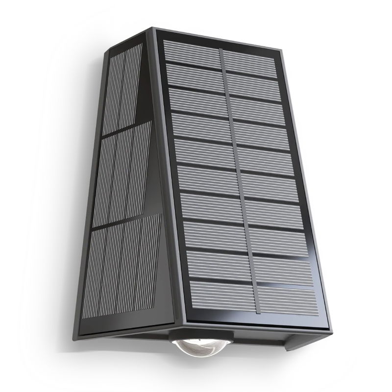 Solcells Vägglampa Matera Upp&Ner 2700K Svart