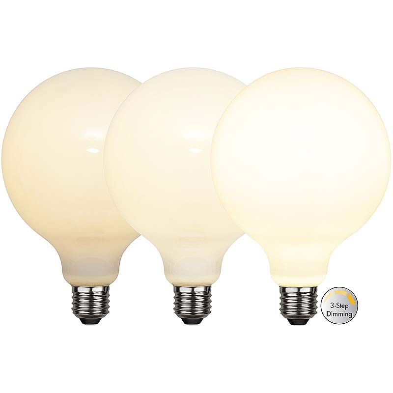 Dimbar Globlampa Ø125 Filament Opal LED 7,5W 800lm E27 3-step dimming Dimbar Globlampa Ø125 Filament Opal LED 7,5W 800lm E27 3-step dimming