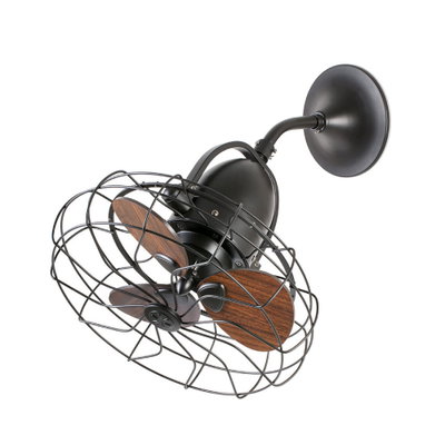 Takfläkt KEIKI 43cm Valnöt/Mörkbrun S