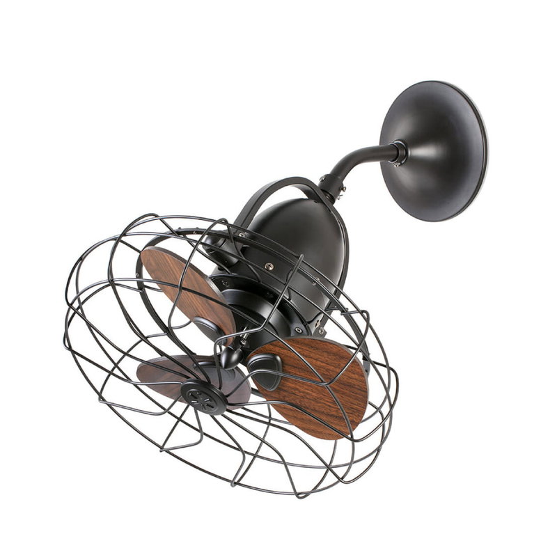 Takfläkt KEIKI 43cm Valnöt/Mörkbrun S