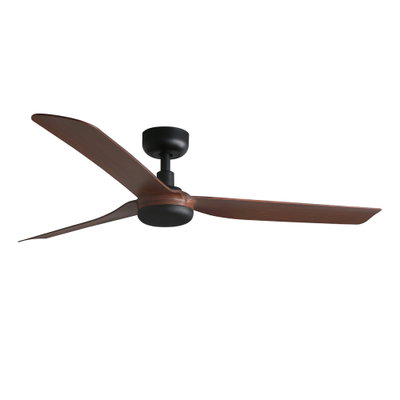 Takfläkt PUNT Ø130cm Svart/Valnöt M