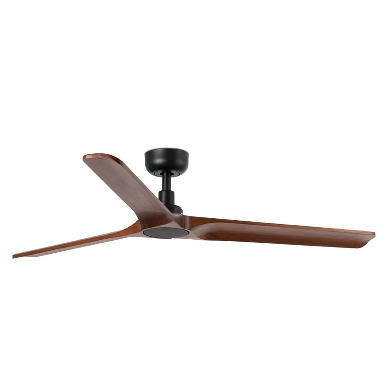 Takfläkt HEYWOOD Ø132cm Valnöt/Svart L