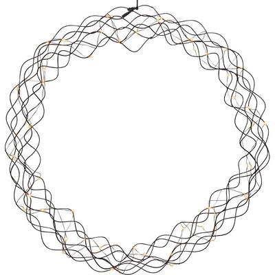 Krans Curly Svart 45cm